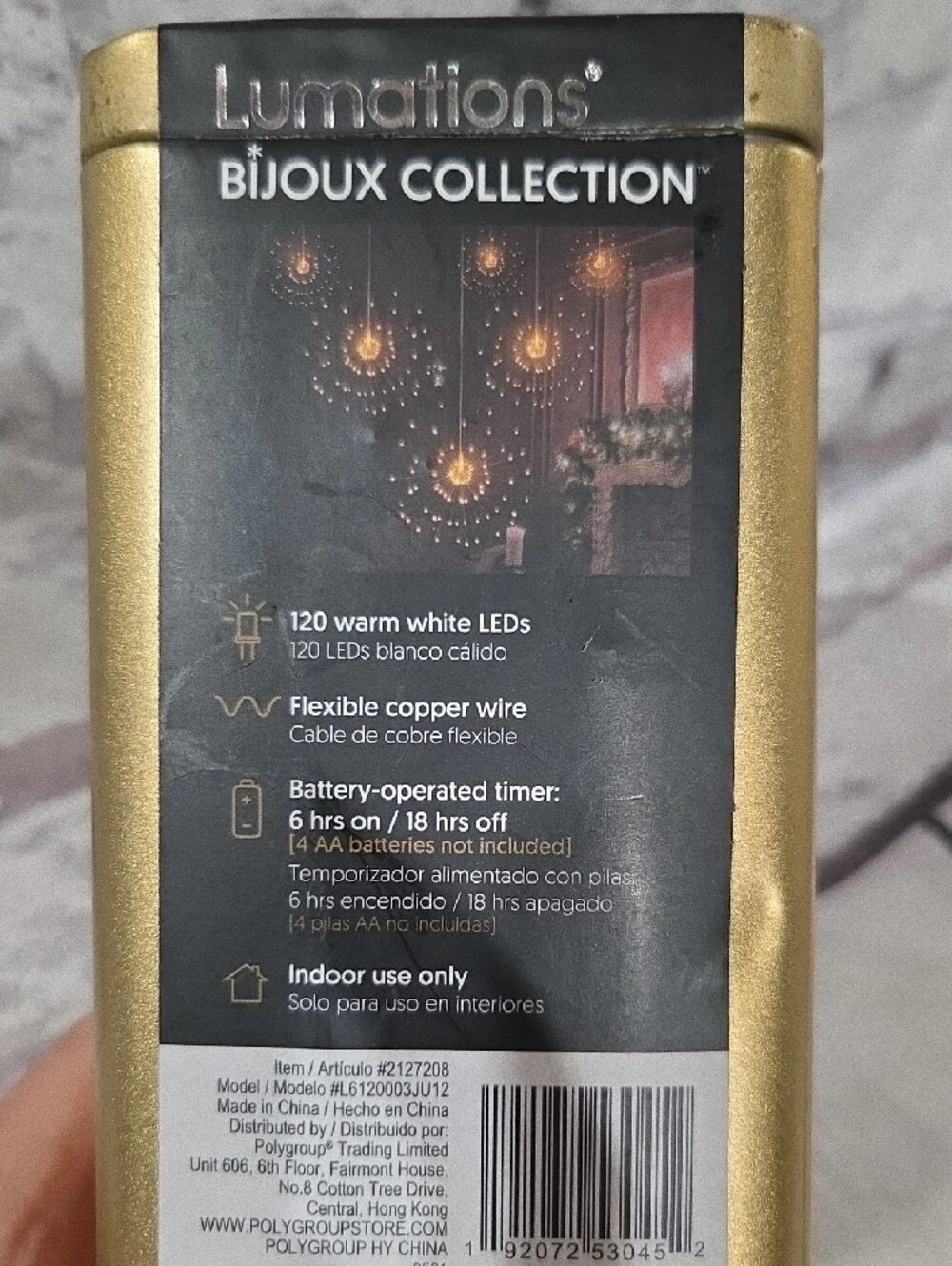 Bijoux Collection Rose Copper Hanging Starburst LED String Lights